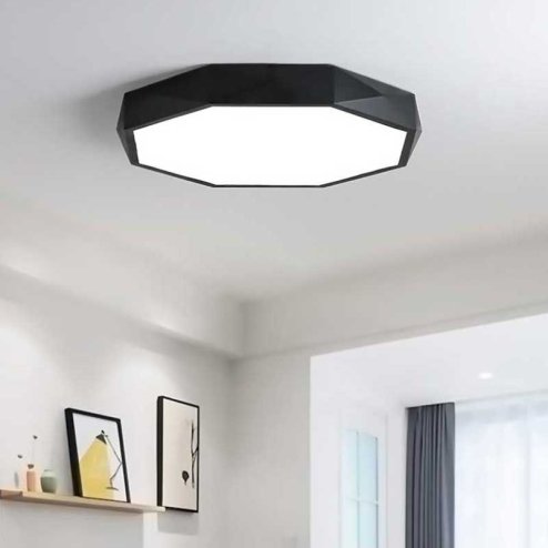 Ceiling Lamp Chandelier TOOLIGHT APP863-C Diamond Black Round 5-light points E27 50x8Cm