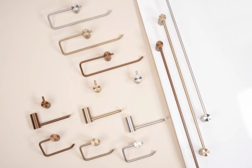 TOILET PAPER HOLDER REA 9711 PRISM BRUSH NICKEL