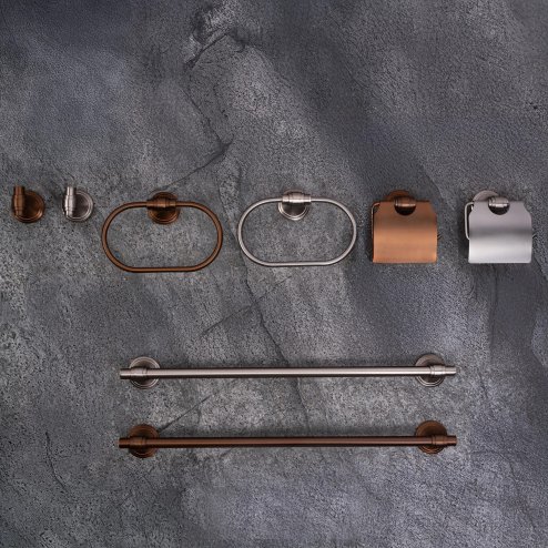 TOILET PAPER HOLDER REA 1608 ARISTO BRUSH COPPER