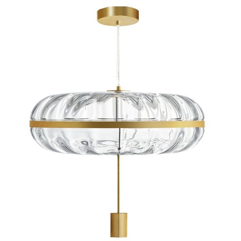 Pendant Lamp TOOLIGHT APP1102-C Gold Transparent Glass E27 1-light point