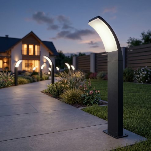 Toolight Standing Led Garden Lamp Jnh033-g Black