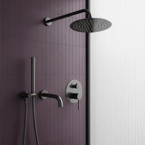 SHOVER FAUCET REA LUNGO TITANIUM