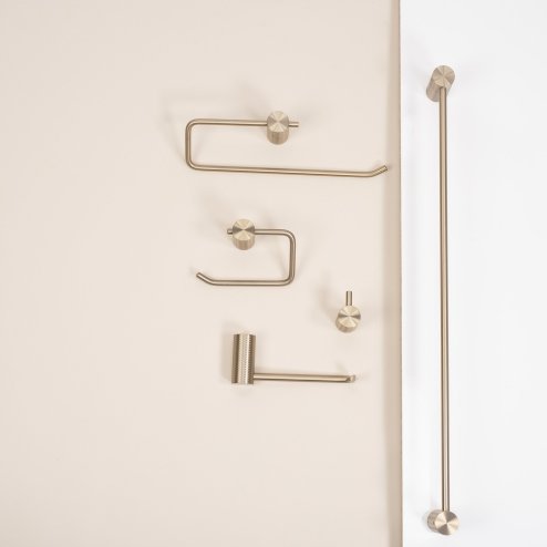 TOILET PAPER HOLDER REA 9711 PRISM BRUSH GOLD