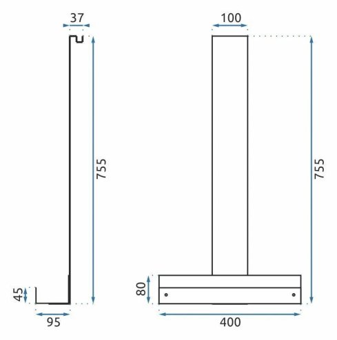 Shelf TORI Nickel Brushed