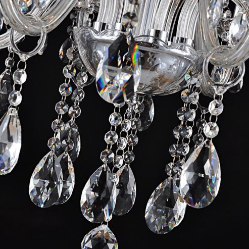 Chandelier Toolight 300750 Crystal Chrome 8-light points E14