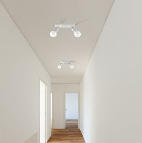 Ceiling Lamp Chandelier TOOLIGHT APP695-2C Spotlight 2 White 2-light points E27 20x7Cm