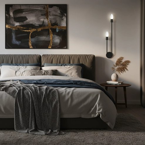 Wall Light Toolight APP1147-2W E14 black