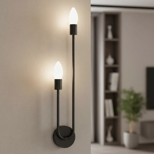Wall Light Toolight APP1147-2W E14 black