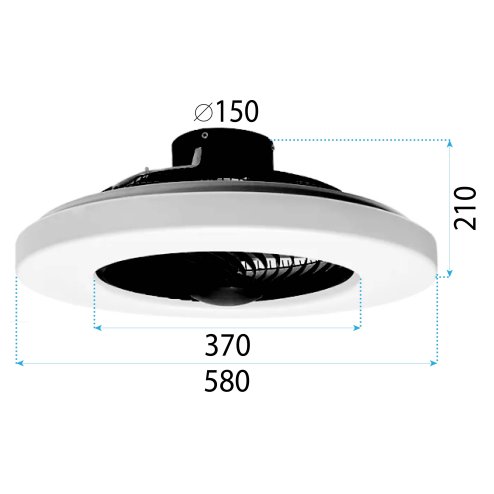 Ceiling lamp APP1552-C BLACK