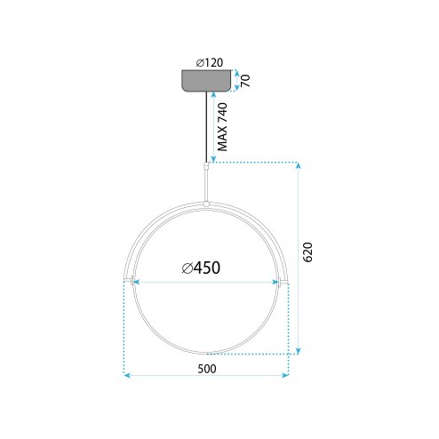 Ceiling lamp APP1427-C 50cm