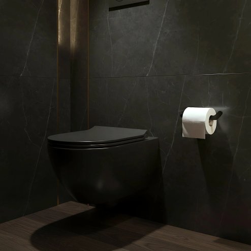 TOILET PAPER HOLDER REA 109 TIL BLACK