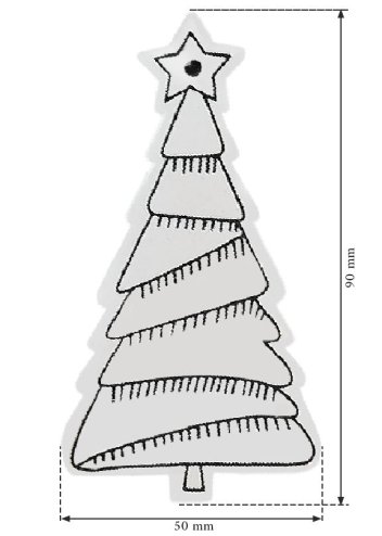 CHRISTMAS TREE SET 12 PCS WOODEN CHRISTMAS TREES