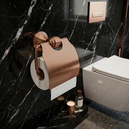 TOILET PAPER HOLDER REA 1608 ARISTO BRUSH COPPER