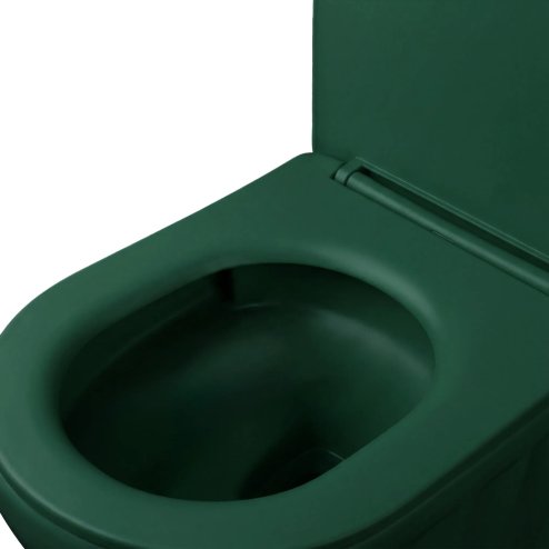 Rea Set: Wall-hung Toilet Bowl + Countertop Washbasin Duo Matcha Matt