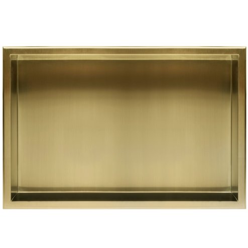 Built-in Stainless Steel Bathroom Shelf 30X60 Brushed Gold