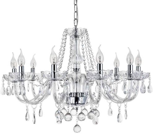 Chandelier Toolight 300750 Crystal Chrome 8-light points E14