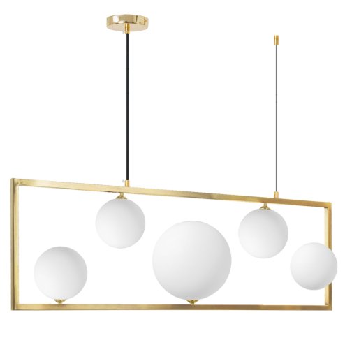 Pendant Lamp TOOLIGHT APP1020-5CP Gold 5-light points G9 12x80x29,5x50-120cm