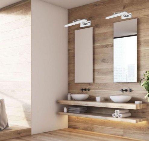 Bathroom Wall LED Light TOOLIGHT APP372-1W Chrome 9W 40cm