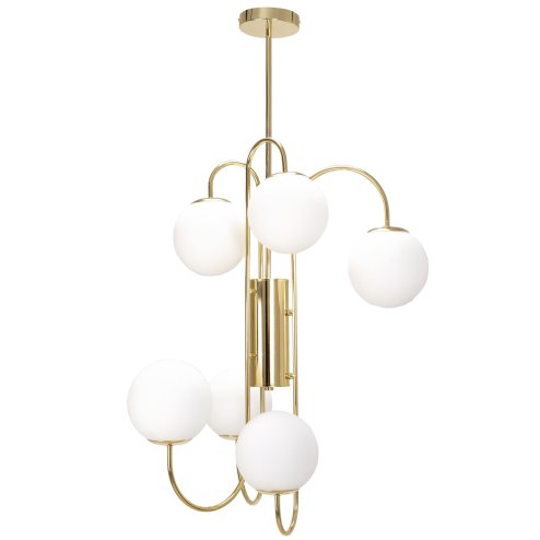 Pendant Lamp TOOLIGHT APP1003-6CP Ball Gold 6-light points G9 69x65x98cm