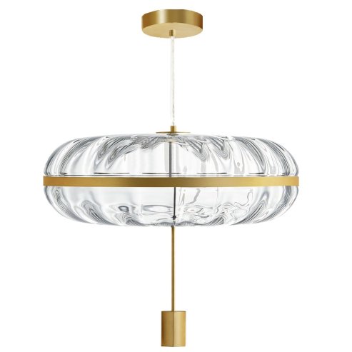Pendant Lamp TOOLIGHT APP1102-C Gold Transparent Glass E27 1-light point