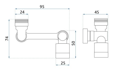 Swivel extension REA Colt Chrome