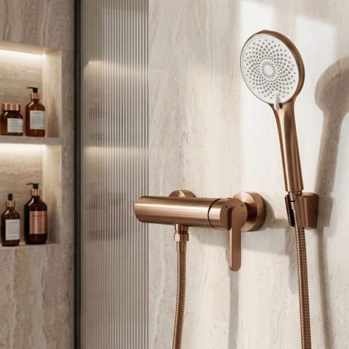 Shower Faucet Rea Ontario Side Brush Copper