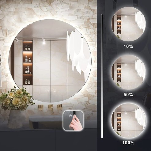 Bathroom LED Mirror REA HZJ 80cm