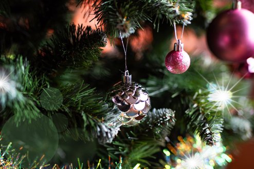 Christmas balls Lilac/Rose 208 pcs