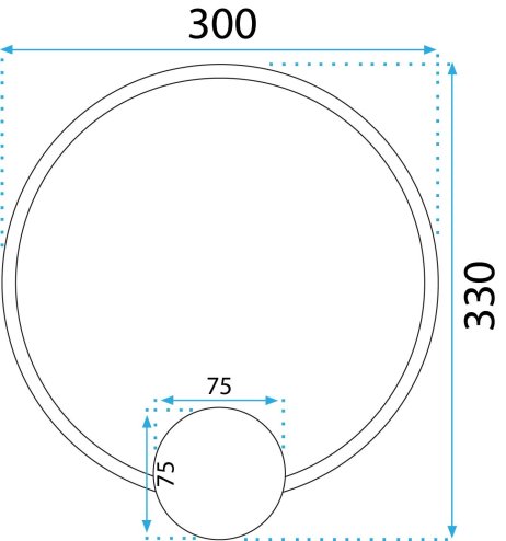 Wall LED Light Toolight APP1384-CW 13W gold