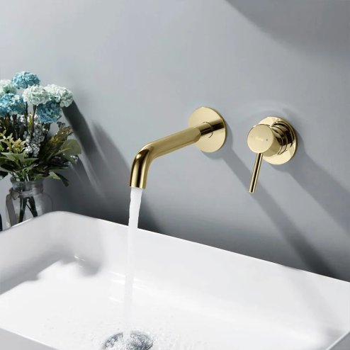 Wall Mounted Basin Faucet REA Owen Gold + BOX