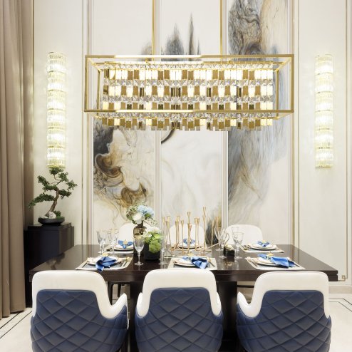 Pendant Lamp TOOLIGHT APP1113-4CP Gold E27