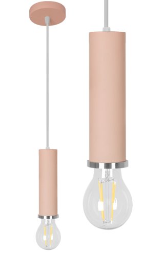Pendant Lamp TOOLIGHT APP110 OSTI A Metal Pink E27 1-light point
