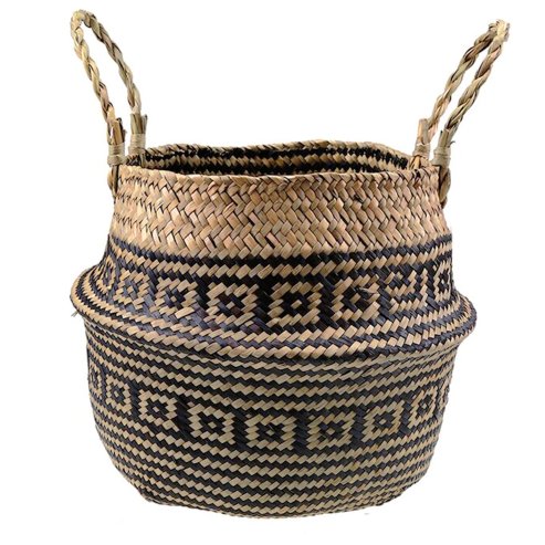 Natural boho-style basket 322177