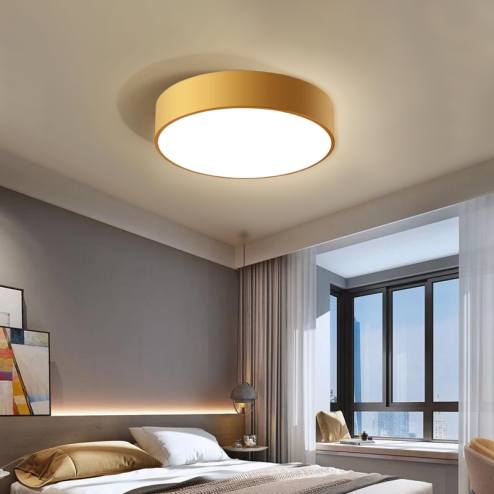 Ceiling Lamp Chandelier TOOLIGHT APP872-C Classic Gold 30cm Round 3-light points E27 30x8Cm