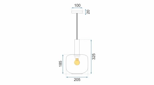 LAMP GREEN APP462-1CP