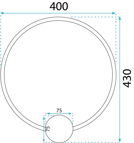 Wall LED Light Toolight APP1387-CW 17W gold