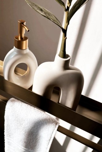 Bathroom Shelf Sf01 60Cm Brushed Gold