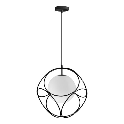Pendant Lamp TOOLIGHT APP1019-1CP Black 1-light point E27 34x34cm