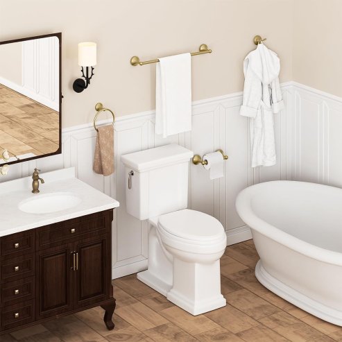 Toilet paper holder 332869 Brush Gold