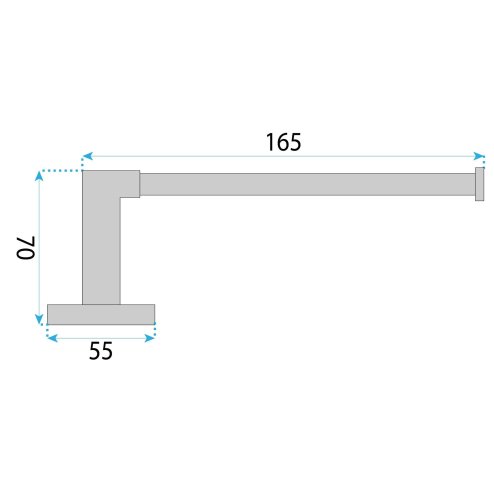 TOILET PAPER HOLDER REA 5909 NICO GOLD