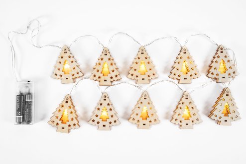 Christmas tree lights Garland LED wooden christams tree CD009