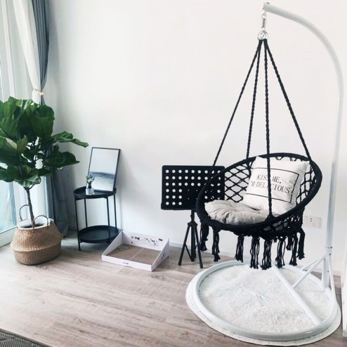 Swing 490129A BLACK 62x33x142cm