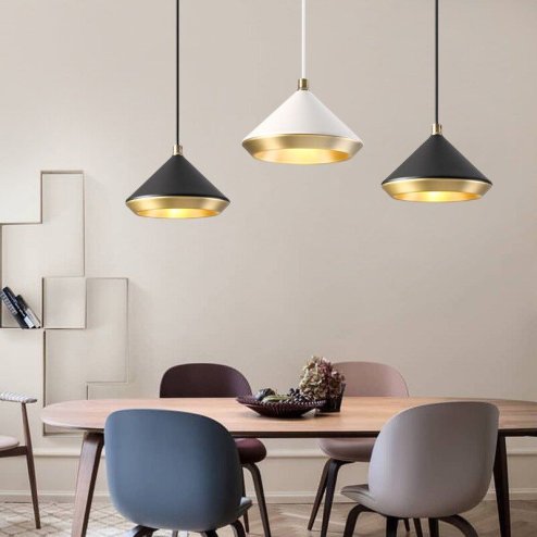Pendant Lamp TOOLIGHT APP1005-1CP Black Round 1-light point E27 20x15x15-100cm