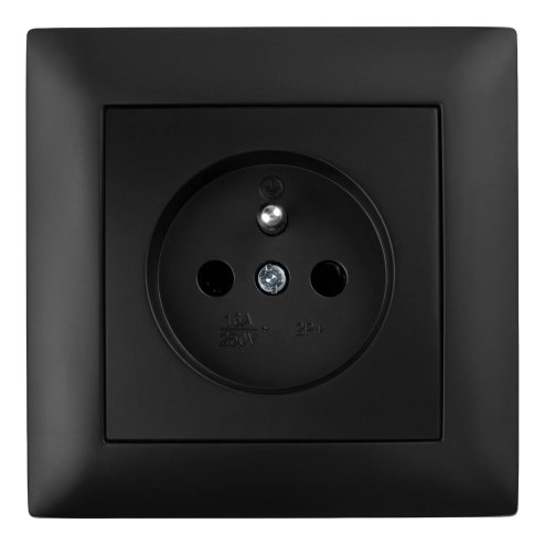 Toolight Single Socket Frame Oste Jnh013-1f Black