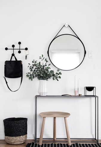 Mirror with Strap REA CFZL-MR060 60cm Black
