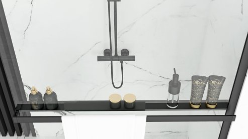 Bathroom hanger EVO BLACK