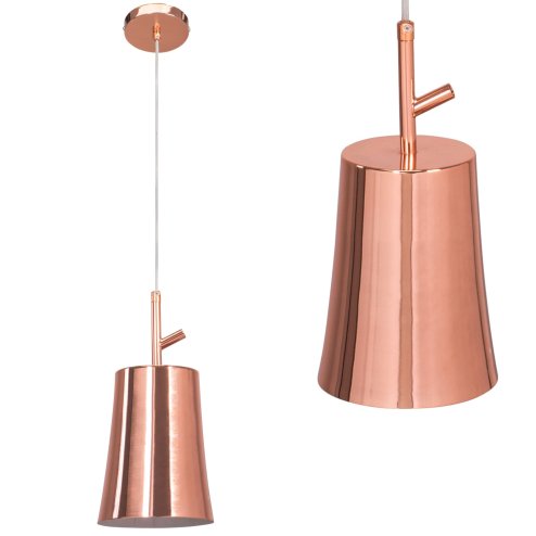 Pendant Lamp TOOLIGHT APP1036-1CP Rose-Gold 1-light point E27 13x13x26,5-107cm