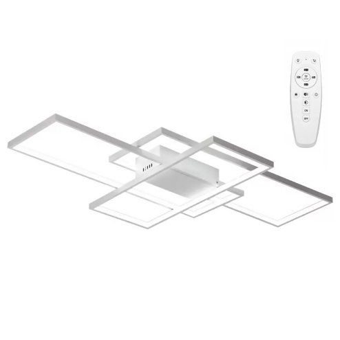 Ceiling LED Lamp Chandelier TOOLIGHT APP660 Modern White + Remote Control 3-light points 50x90Cm