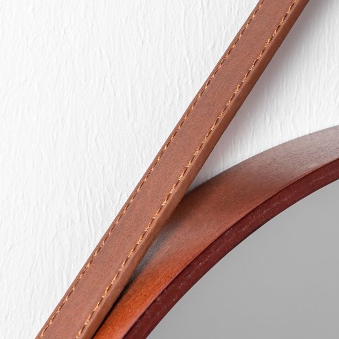 Mirror with Strap REA NBKL-19028 50 cm D.brown