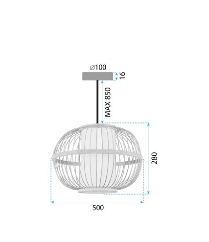 LAMP APP1632-1CP 50cm